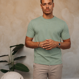 CLASSIC COTTON T-SHIRT MINT — lifestylefoto