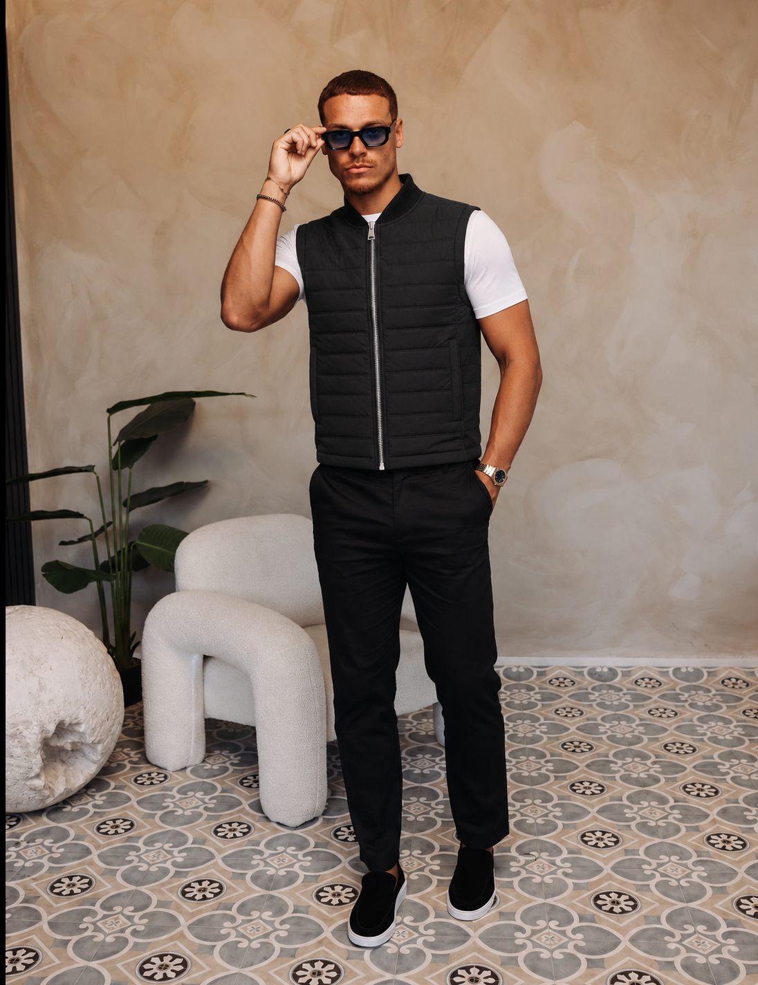 MADRID BODYWARMER | BLACK — lifestylefoto