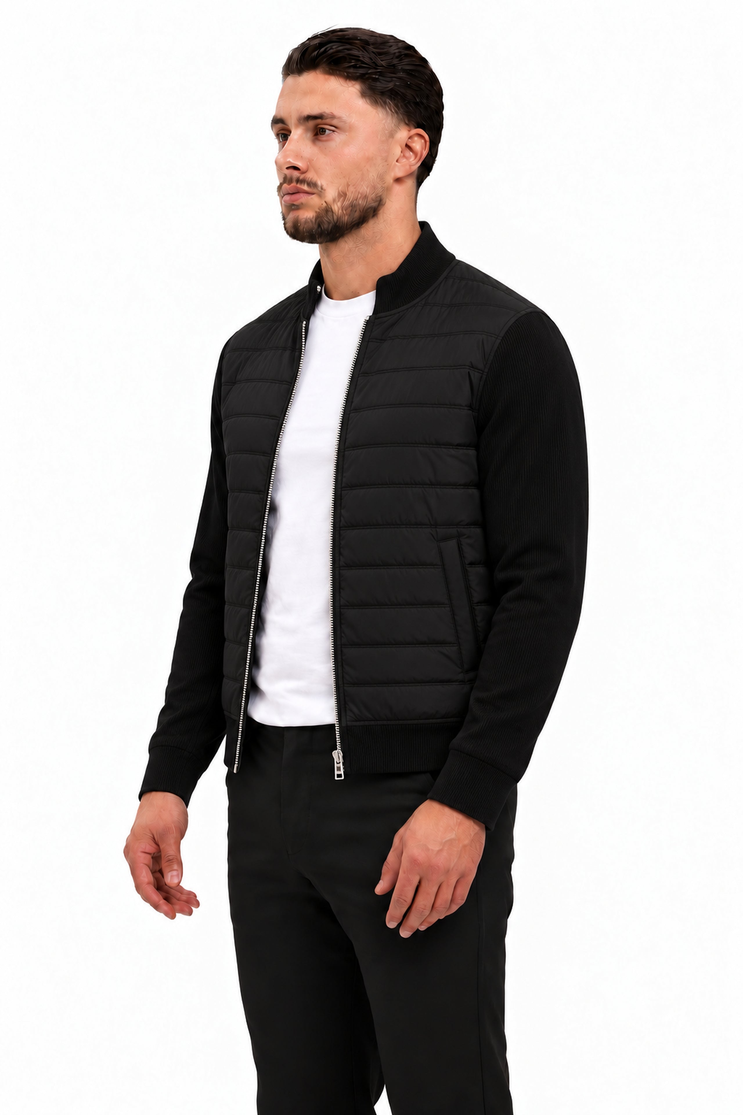 MADRID JACKET BLACK - studio zijkant