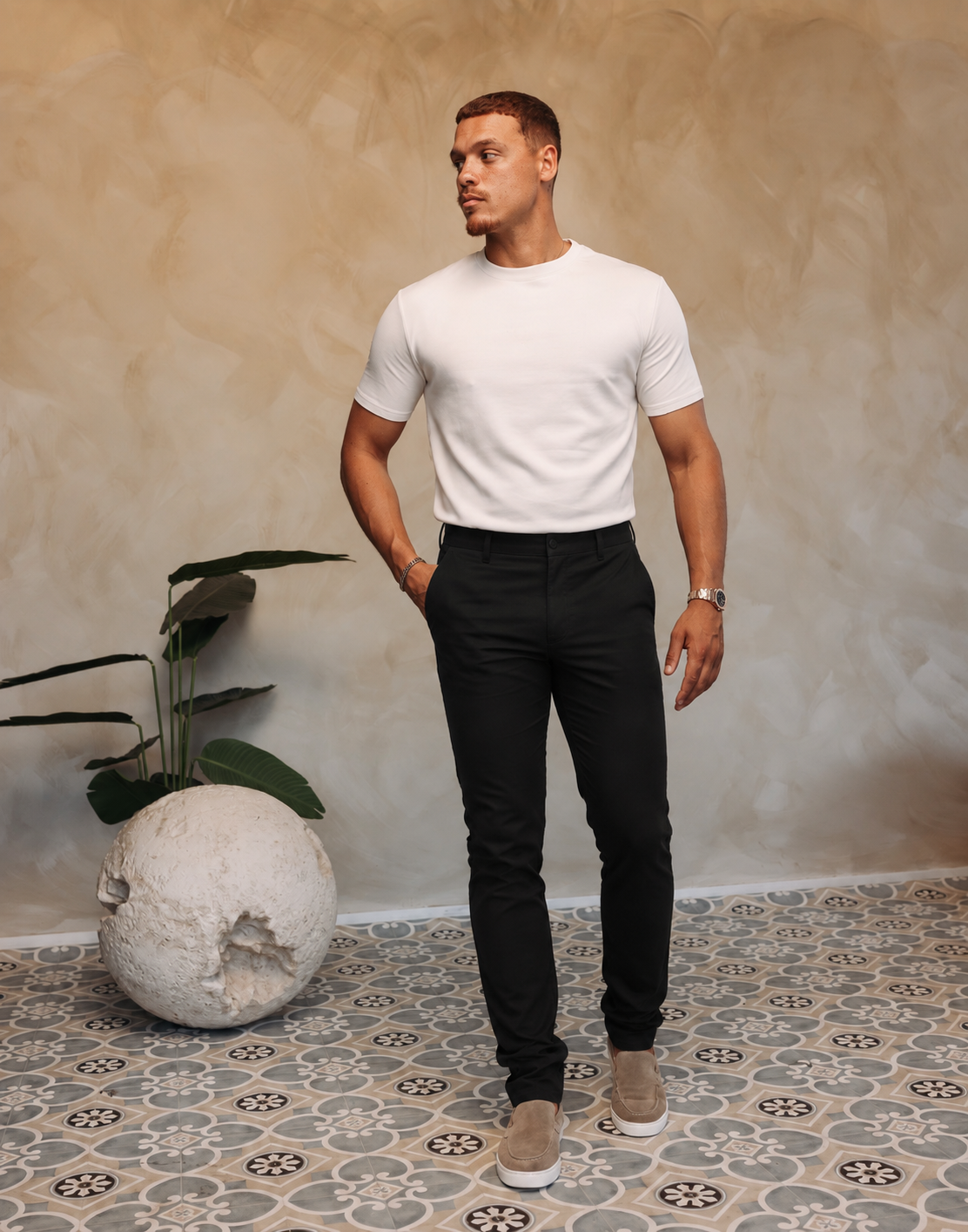 ESSENTIAL MARBELLA BLACK PANTS — lifestylefoto