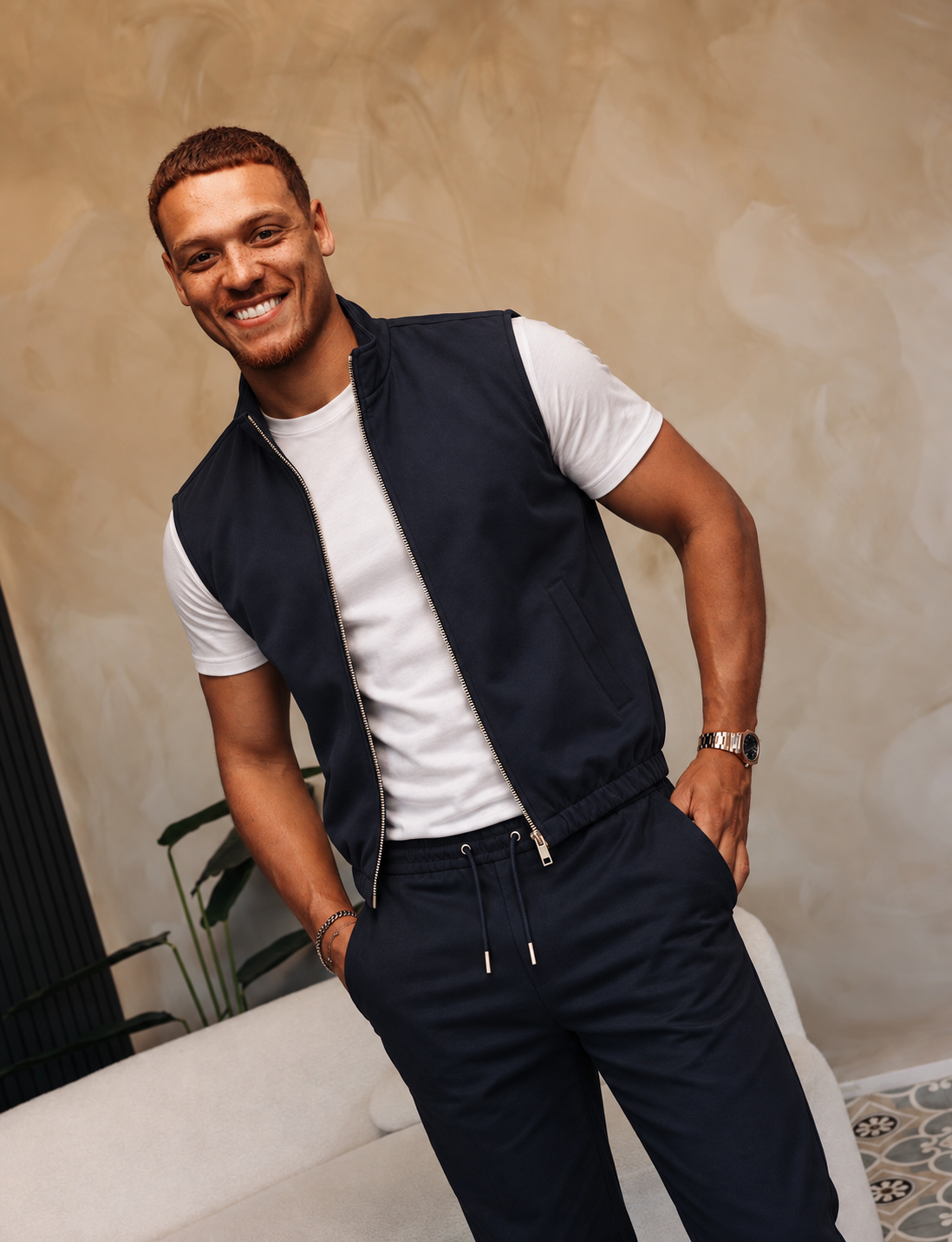 MONZA BODYWARMER | NAVY — lifestylefoto