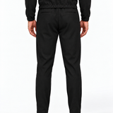MONZA pants zwart – achterkant, complete set met bijpassende jacket (studio)