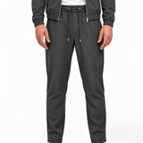 MONZA pants grijs – voorkant, complete set met bijpassende jacket (studio)