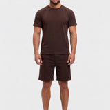 PORTO SET | BROWN - volledige outfit met witte sneakers