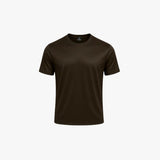 SHINY ESSENTIAL SHIRT DEEP BROWN