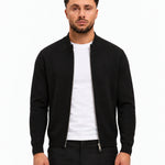 RIVAS HEAVY ZIPPER VEST BLACK - studio voorkant