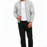 RIVAS HEAVY ZIPPER VEST GREY - studio full-body