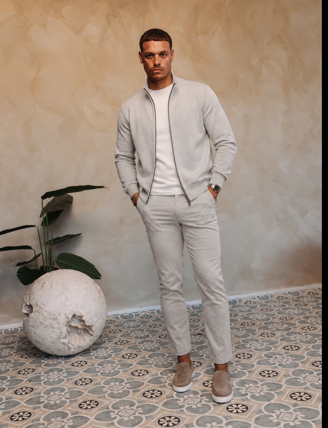RIVAS HEAVY ZIPPER VEST | GREY — lifestylefoto