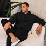 RK BLANK HOODIE BLACK OVERSIZED — lifestylefoto