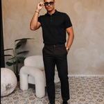 PIQUE CORE POLO | BLACK — lifestylefoto