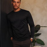 SHINY ESSENTIAL LONGSLEEVE BLACK — lifestylefoto