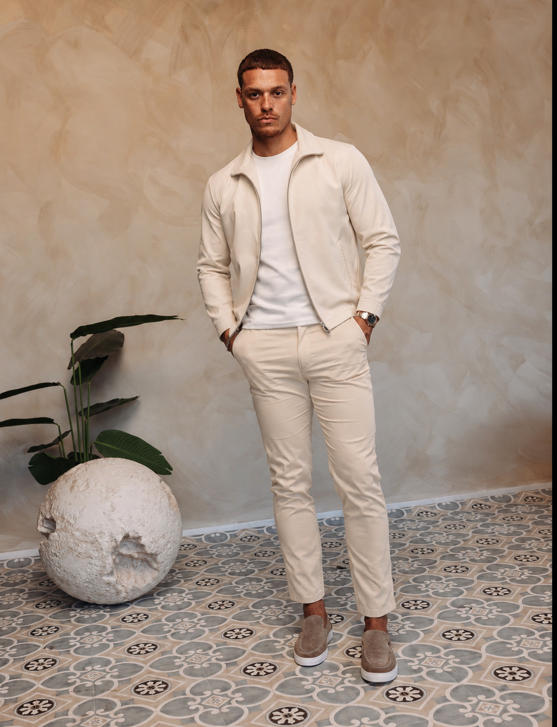 SMART JACKET CREME — lifestylefoto