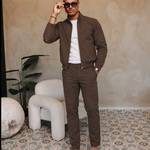 TECH ZIP SUIT | BROWN — lifestylefoto