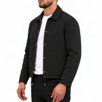 TORINO DOWN JACKET BLACK - studio zijkant