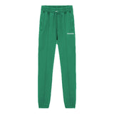 Jogger Groen - groene heren joggingbroek, detail taille en koord